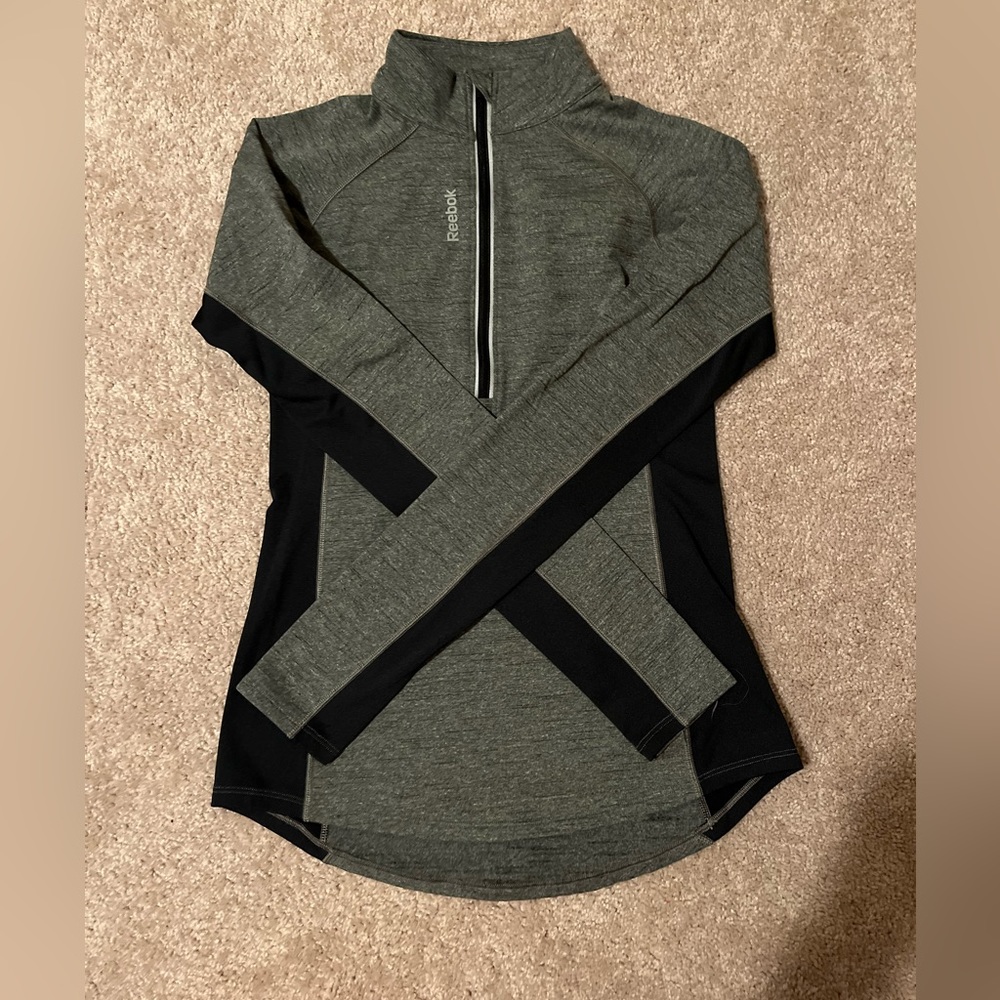 Womens Reebok half zip long sleeve
